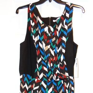 DKNYC Women's Plus-Size Sleeveless Dress with Wrap